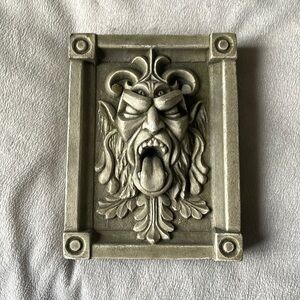 Vintage Gargoyle ‘Gossip Monger’ Relief Plaque!
